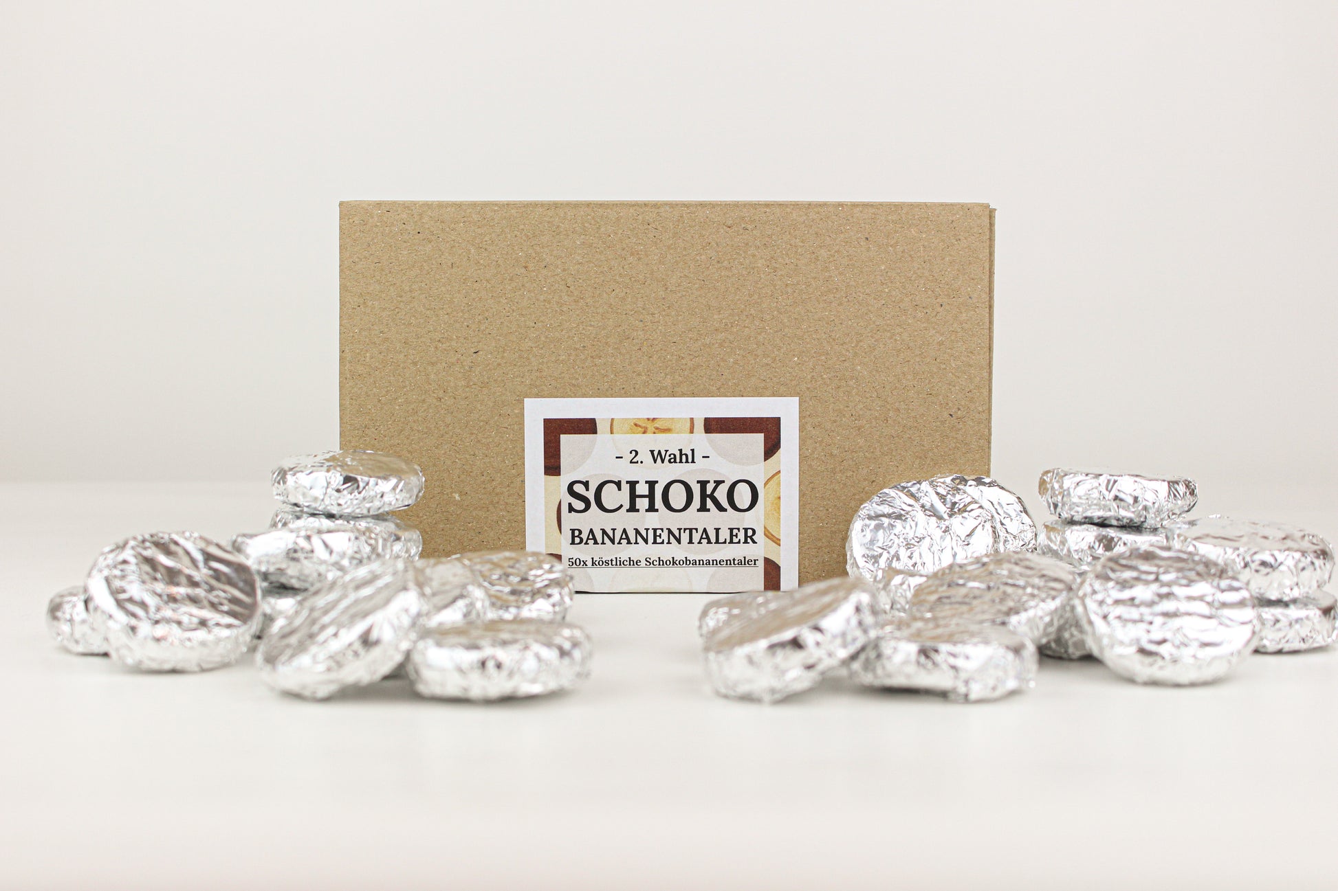 2. Wahl Schokobruch mit feinsten Schokobananentaler in Aktion, Restlbox mit verschiedenen Aktionsschokoladen