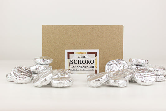 2. Wahl Schokobruch mit feinsten Schokobananentaler in Aktion, Restlbox mit verschiedenen Aktionsschokoladen