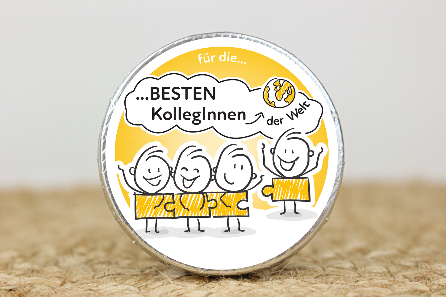 Schokotaler "Strichmännchen"