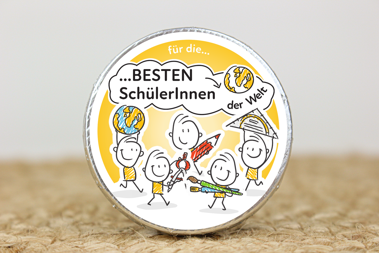 Schokotaler "Strichmännchen"
