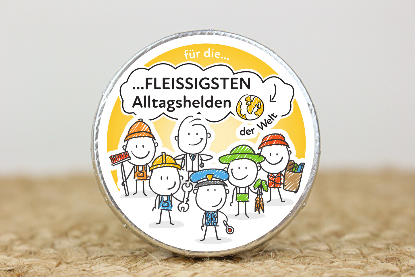 Schokotaler "Strichmännchen"