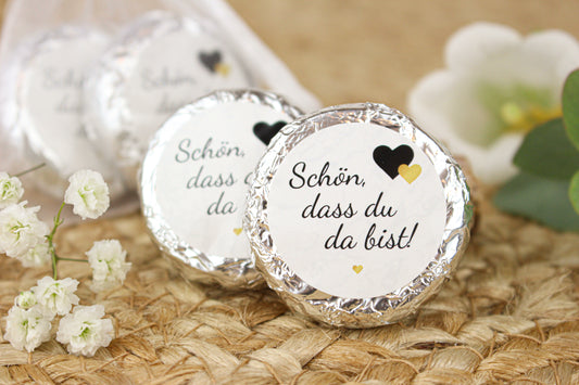 Organzasäckchen "Schön, dass du da bist"