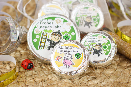 Organzasäckchen "Frohes neues Jahr"