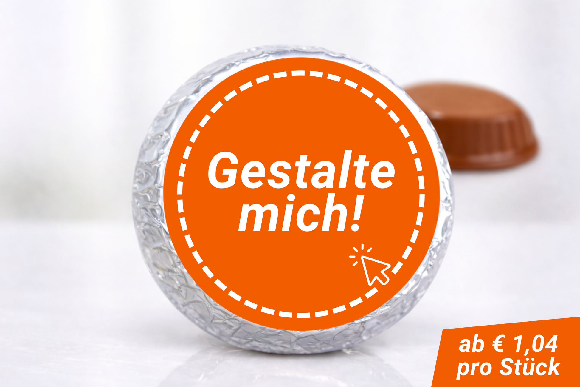 Schokotaler selbst gestalten, Taler mit eigenem Motiv oder Logo, Perfekt als Gastgeschenk, Fairtrade