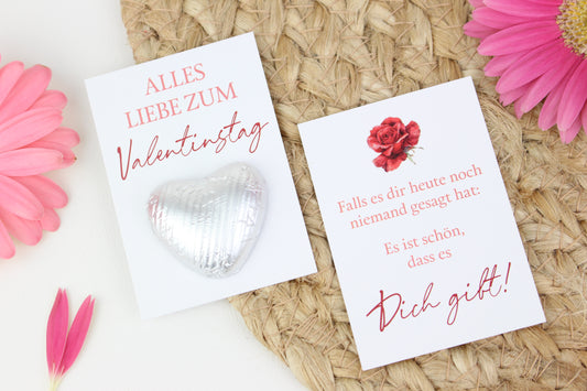 Schokokarte "Valentinstag"