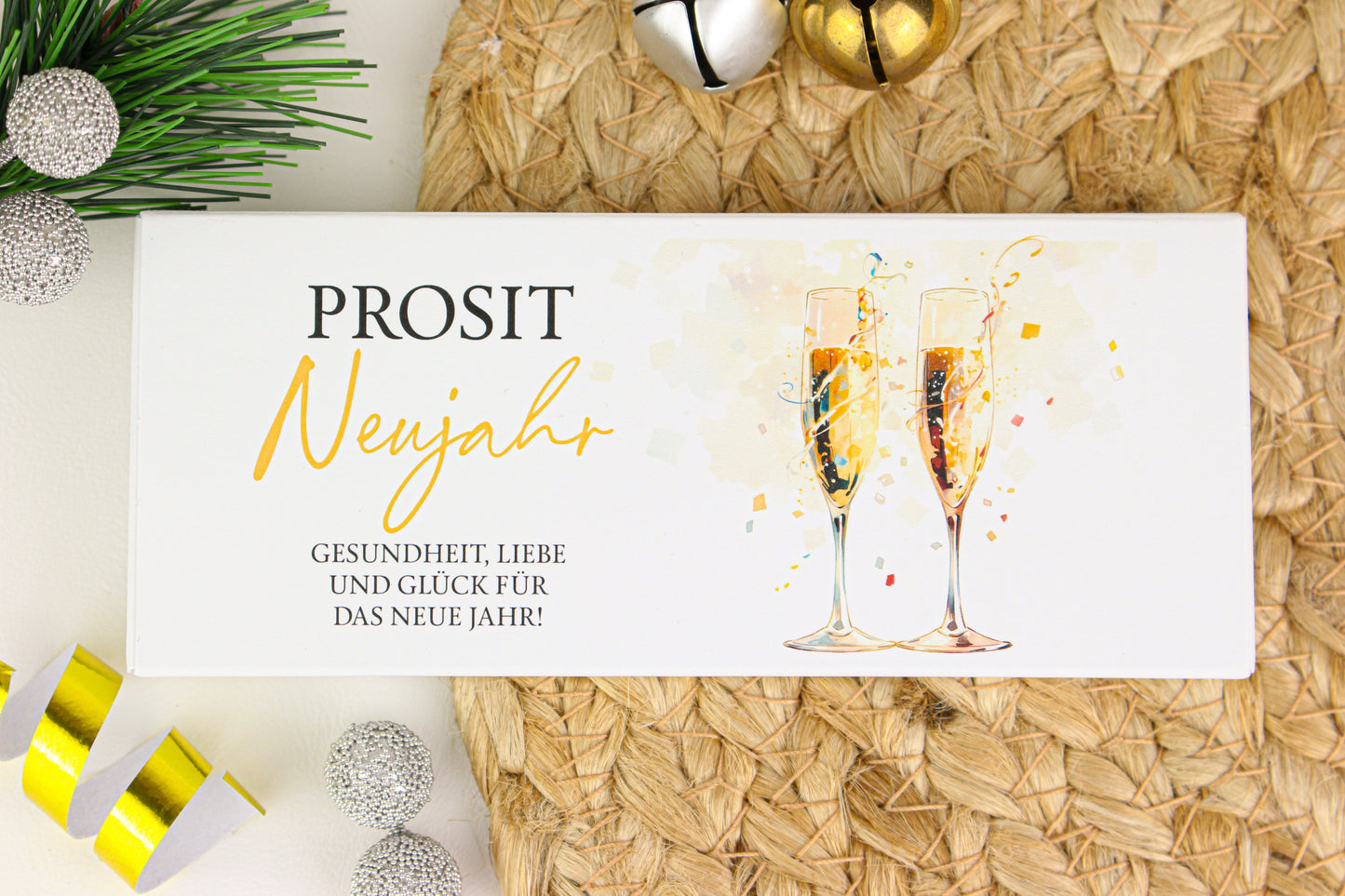 Schokotafel "Prosit Neujahr"