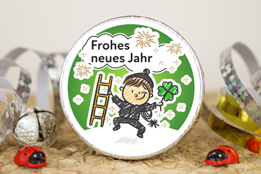 Schokotaler "Frohes neues Jahr"