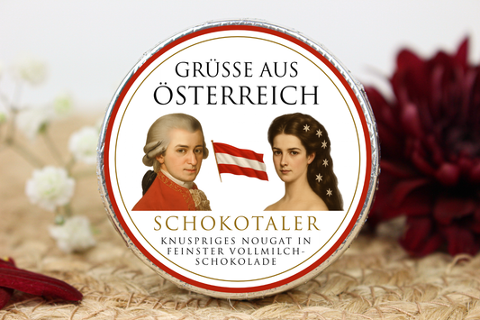 Schokotaler "Grüsse aus Österreich"