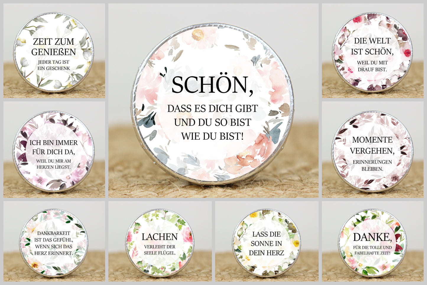 Schokotaler "Floral"