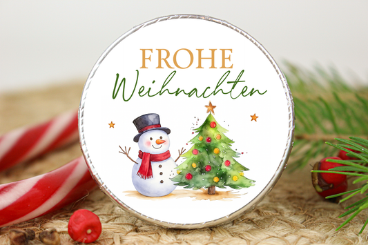 Schokotaler Motive "Frohe Weihnachten"