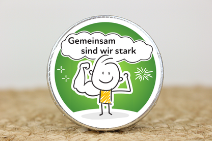 Schokotaler "Strichmännchen"