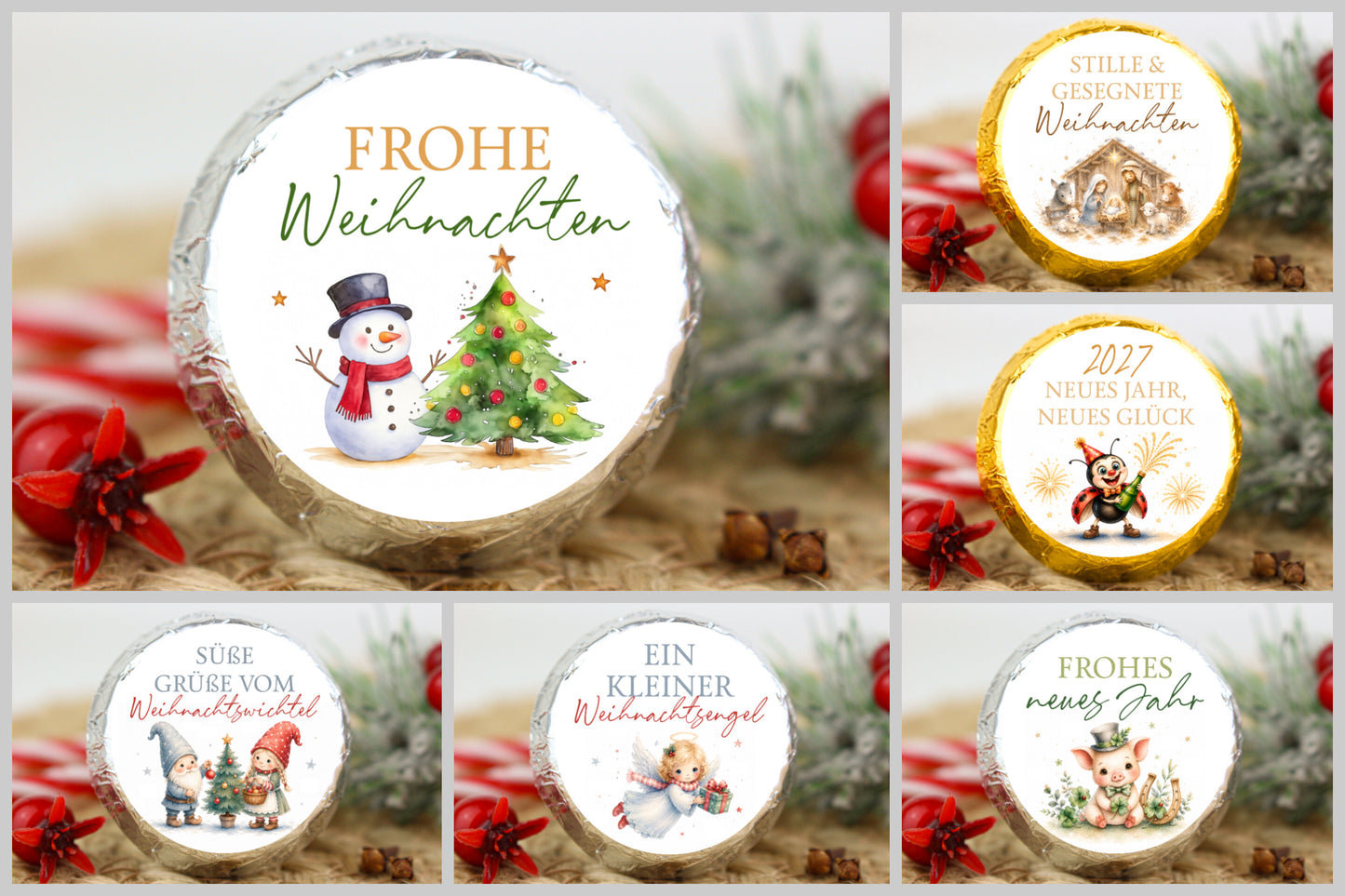 Waffeltaler "Weihnachten"